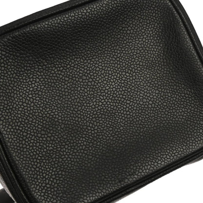 Chanel 2000-2002 Black Caviar Skin Timeless Vanity Handbag