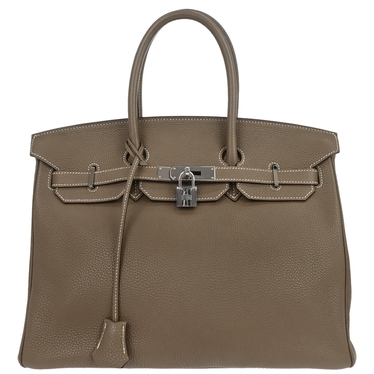 Hermes Etoupe Togo Birkin 35 Handbag