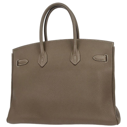 Hermes Etoupe Togo Birkin 35 Handbag