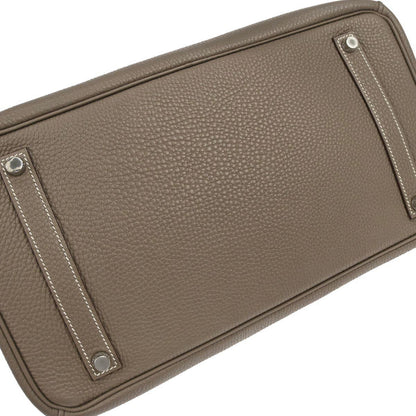 Hermes Etoupe Togo Birkin 35 Handbag