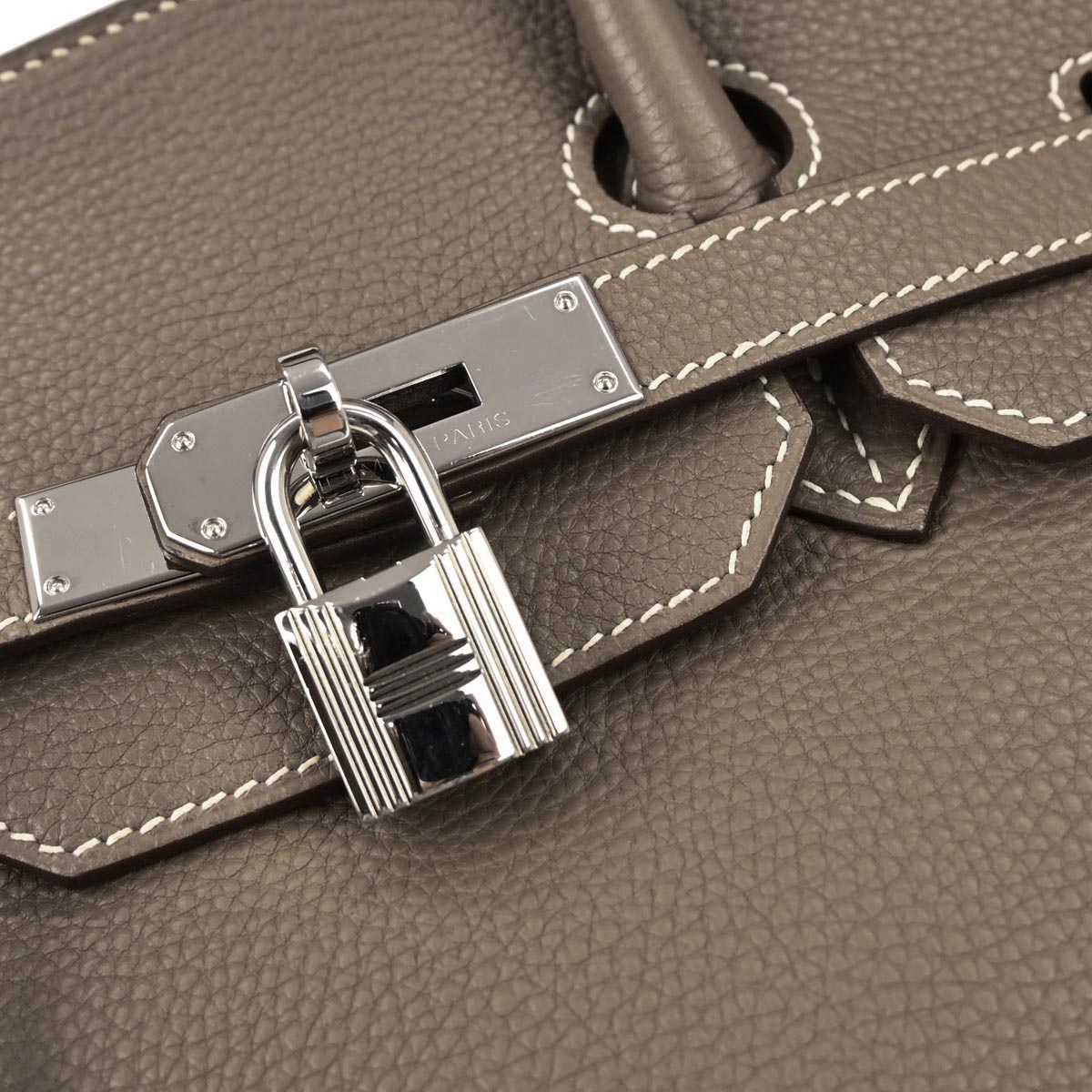 Hermes Etoupe Togo Birkin 35 Handbag