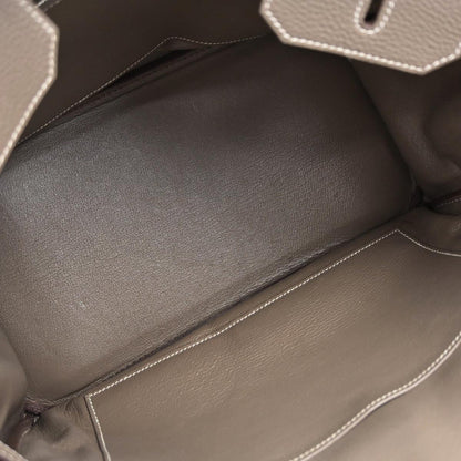 Hermes Etoupe Togo Birkin 35 Handbag
