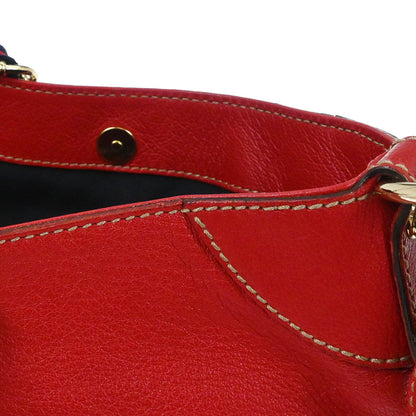 Gucci Brown Bamboo 2way Shoulder Handbag