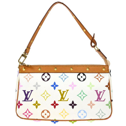Louis Vuitton 2004 White Multicolor Pochette Accessoires M92649