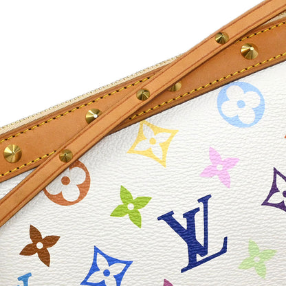 Louis Vuitton 2004 White Multicolor Pochette Accessoires M92649