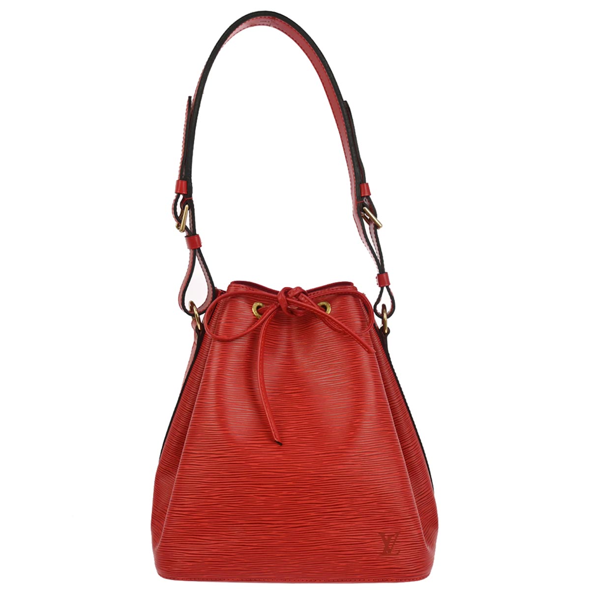Louis Vuitton 1996 Red Epi Petite Noe Shoulder Bag M44107