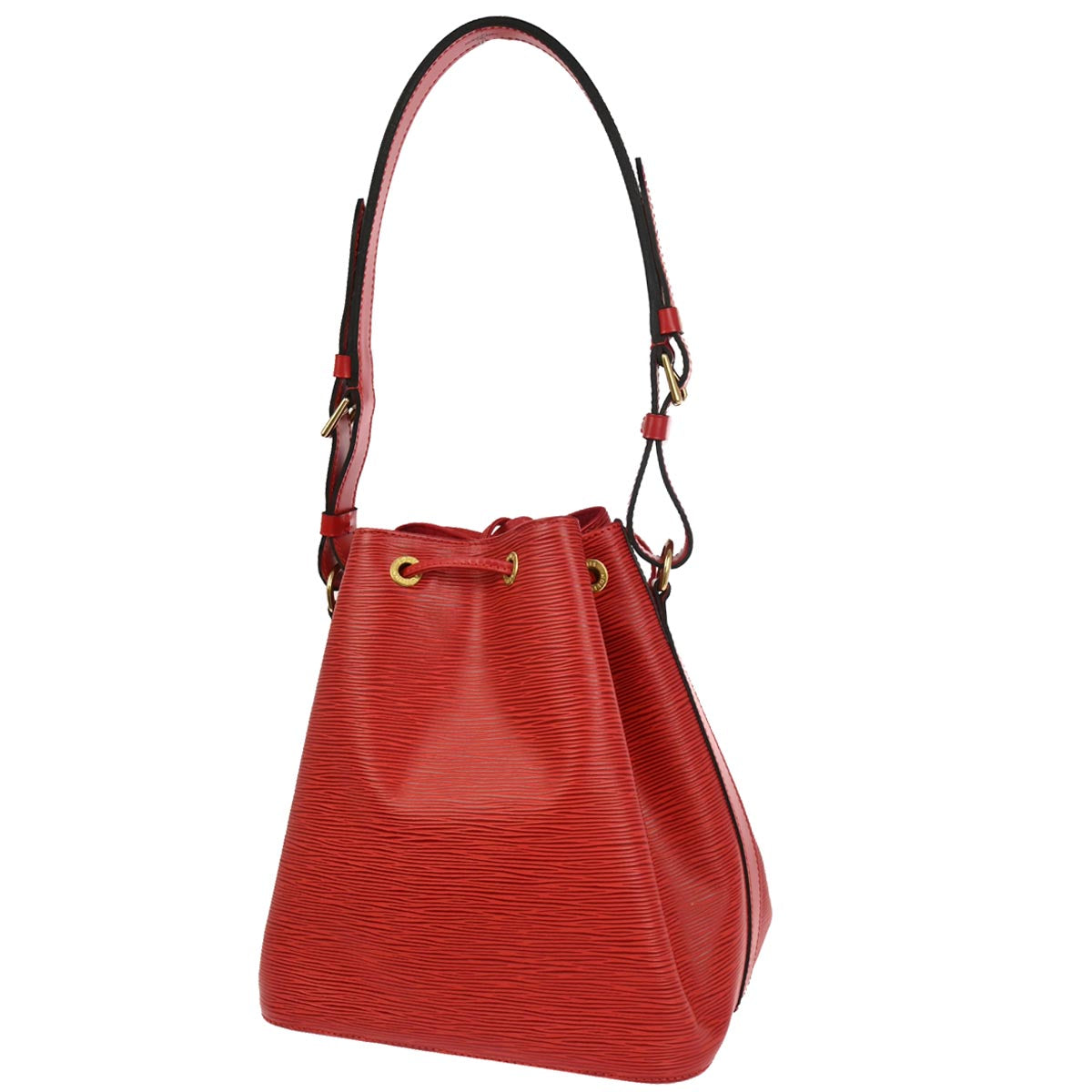 Louis Vuitton 1996 Red Epi Petite Noe Shoulder Bag M44107