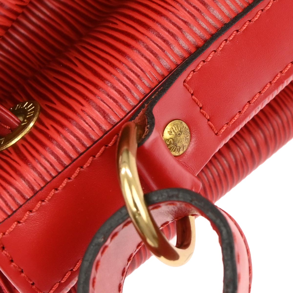 Louis Vuitton 1996 Red Epi Petite Noe Shoulder Bag M44107