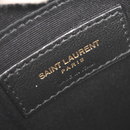 Saint Laurent Black Calfskin Vinyle Shoulder Bag
