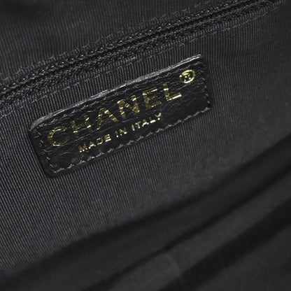 Chanel 2003-2004 Black Caviar Skin Petite Timeless Tote PTT Chain Handbag