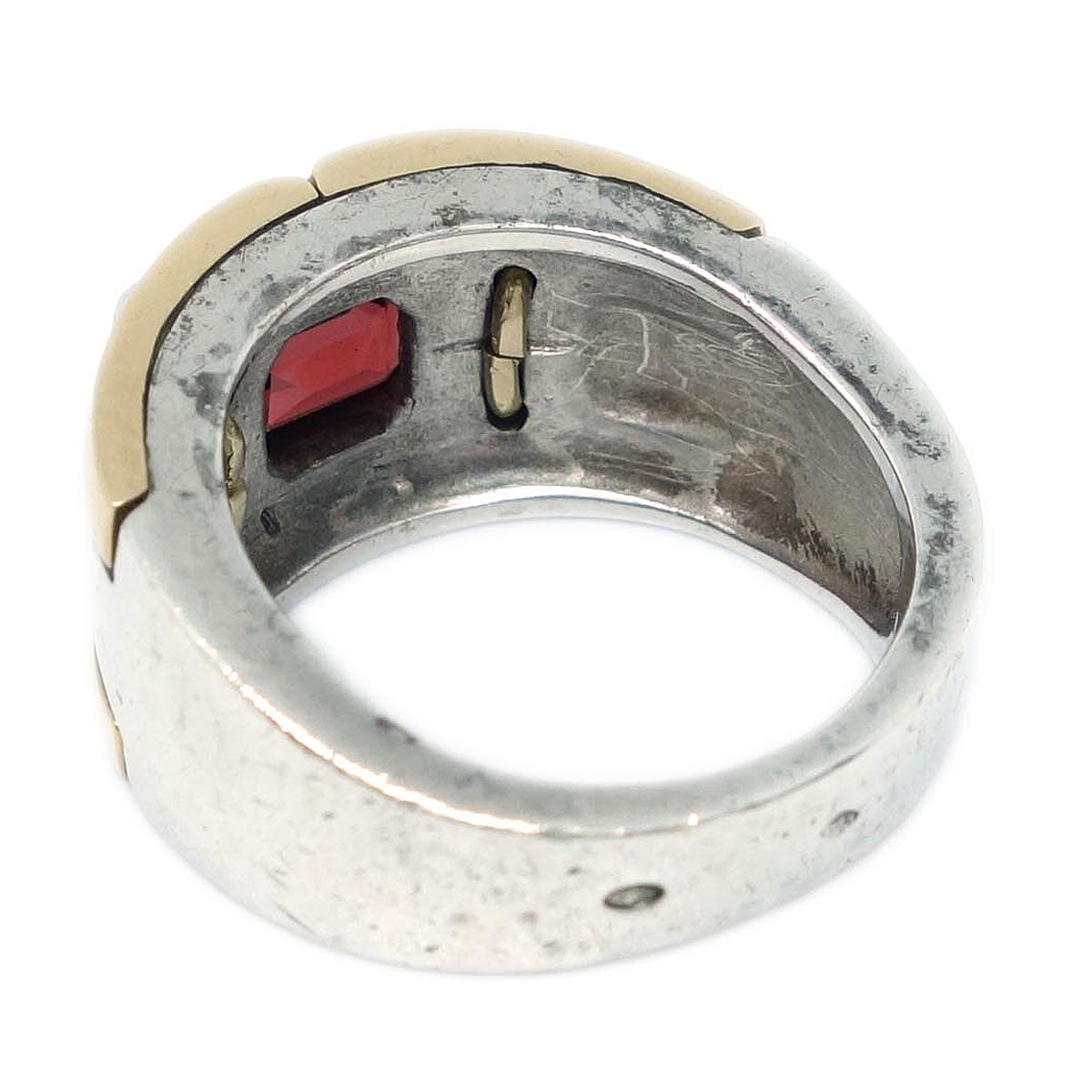 Hermes Garnet SV925 Ring #51 #49 Jewelry