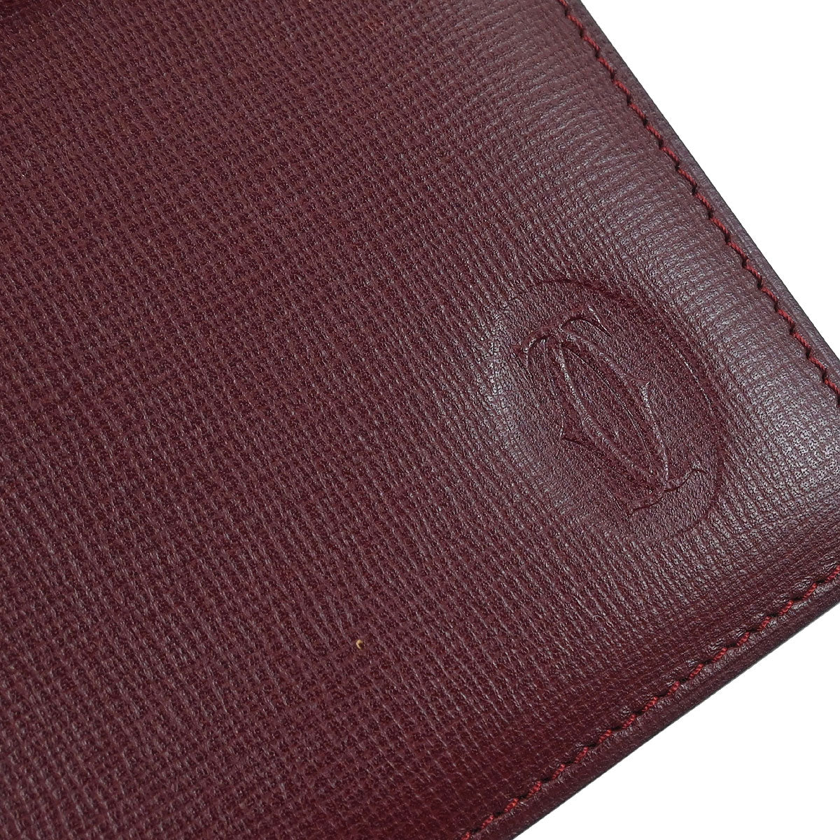 Cartier Bordeaux Leather Must de Cartier Clutch Bag