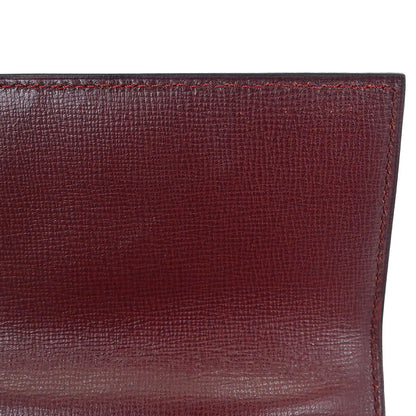 Cartier Bordeaux Leather Must de Cartier Clutch Bag