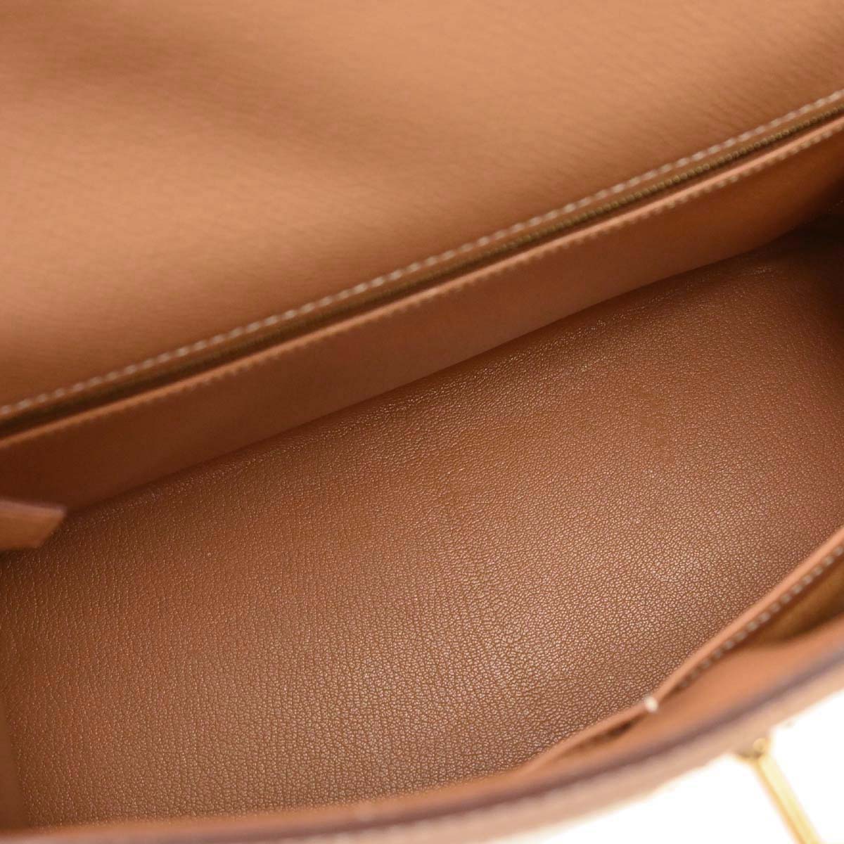 Hermes Natural Toile H Epsom Kelly 32 Sellier 2way Shoulder Handbag