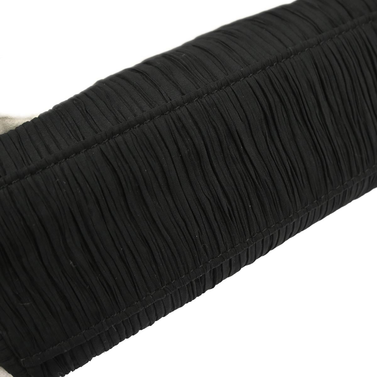 Christian Dior Black Satin Lady Dior 2way Shoulder Handbag