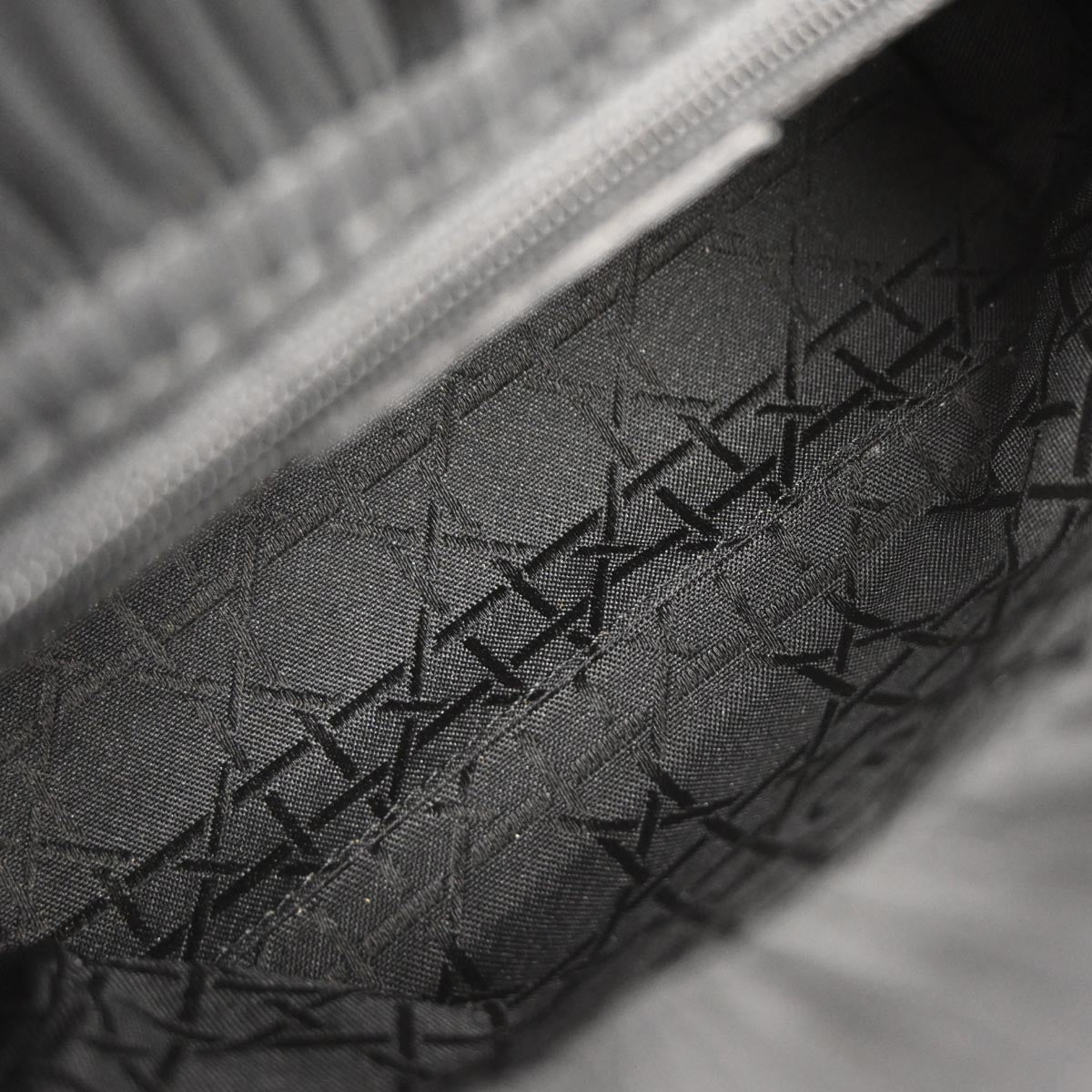 Christian Dior Black Satin Lady Dior 2way Shoulder Handbag