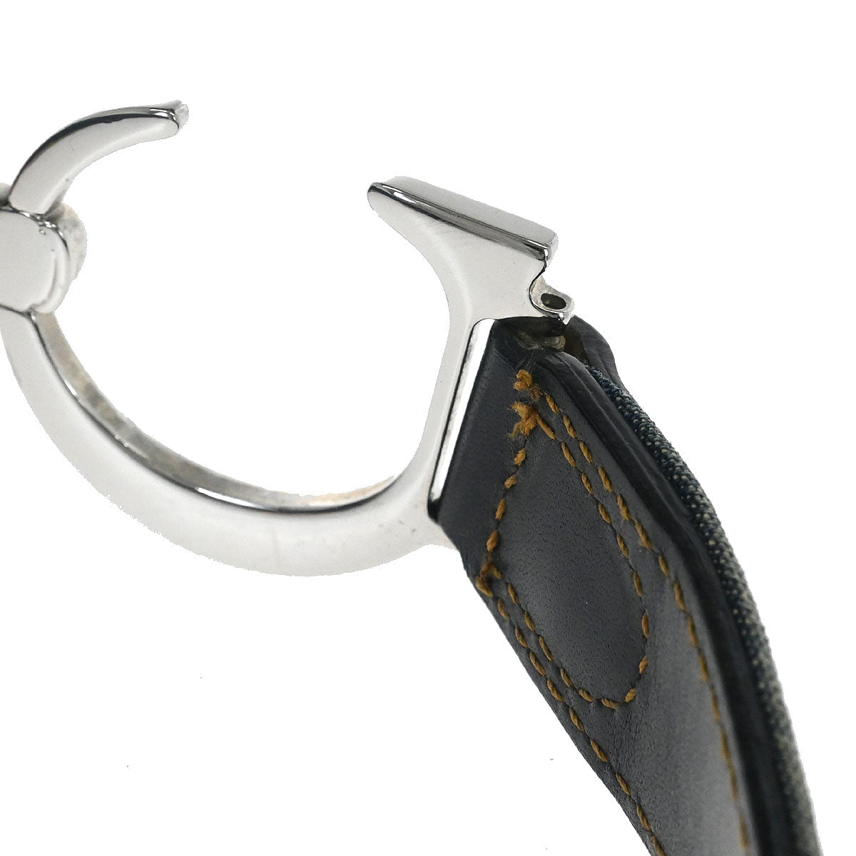 Christian Dior Blue Denim Patchwork Saddle Handbag