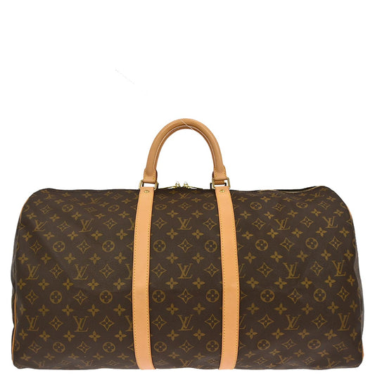 Louis Vuitton Monogram Keepall 55 Travel Handbag M41424
