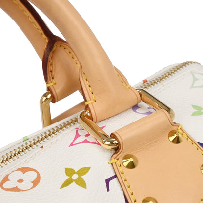 Louis Vuitton White Monogram Multicolor Speedy 30 Handbag M92643