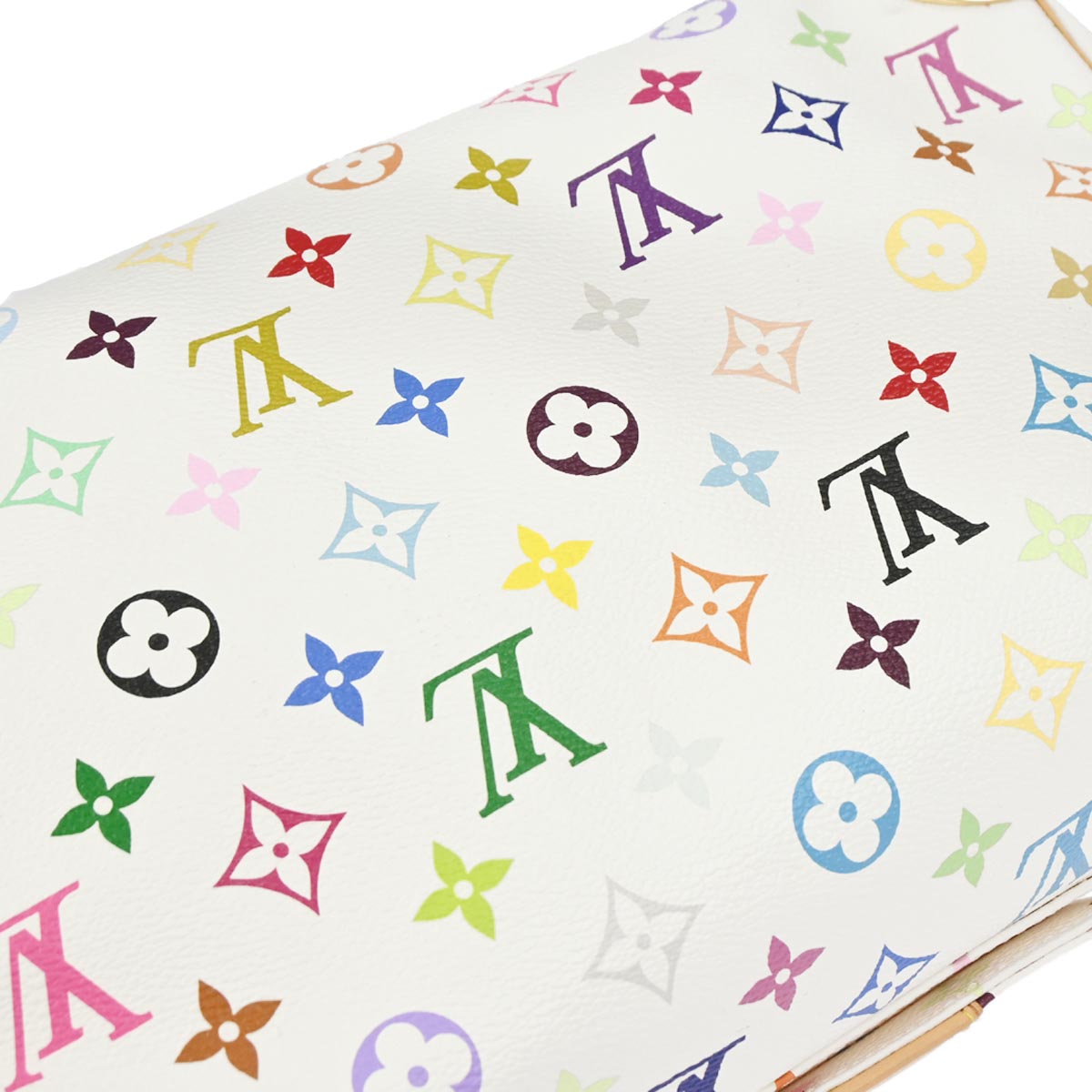 Louis Vuitton White Monogram Multicolor Speedy 30 Handbag M92643