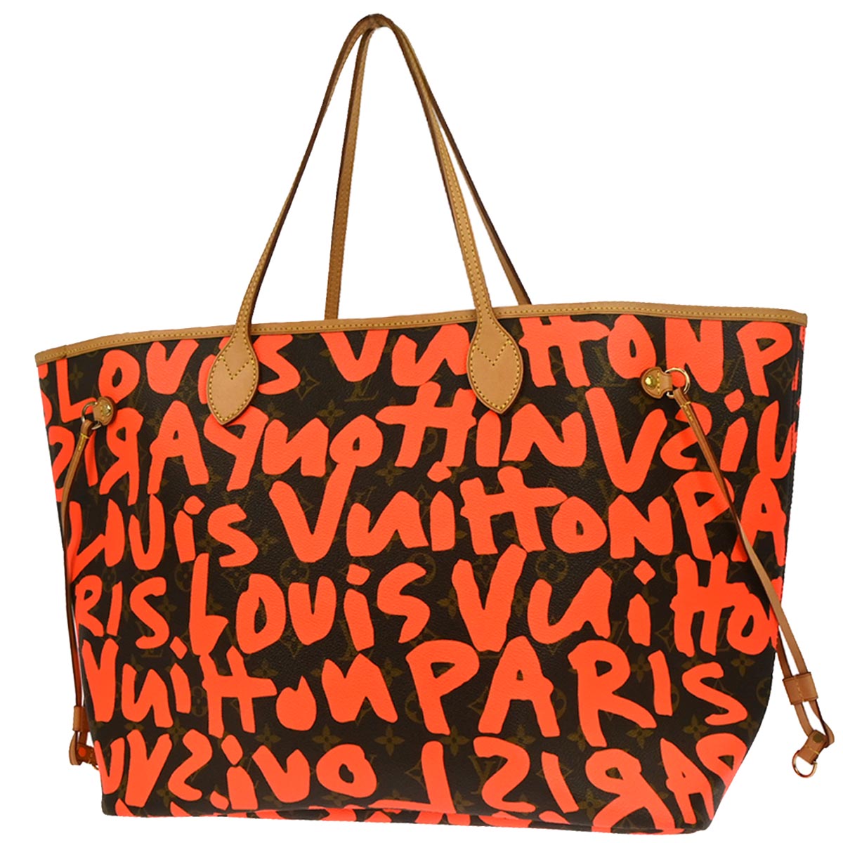Louis Vuitton Orange Monogram Neverfull GM Tote Bag M93702