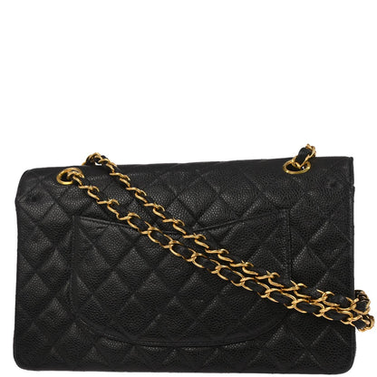 Chanel Black Lambskin Small Classic Double Flap Shoulder Bag