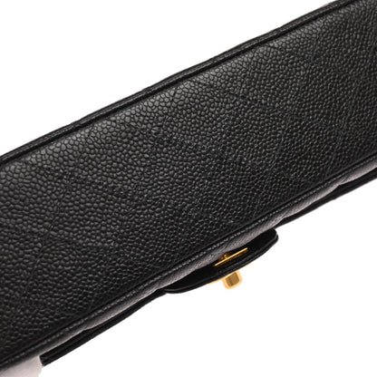 Chanel Black Lambskin Small Classic Double Flap Shoulder Bag