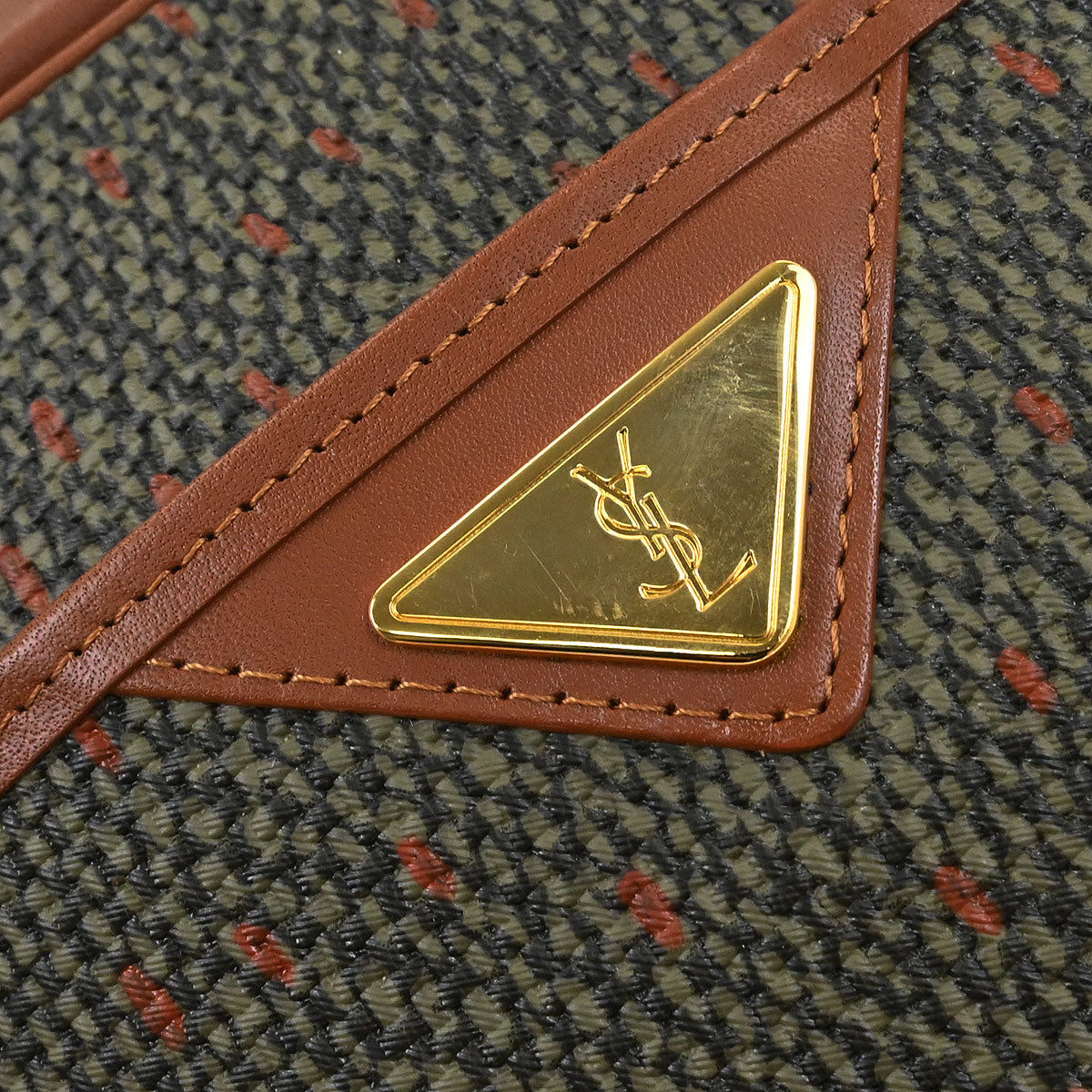 Yves Saint Laurent Dark Green Shoulder Bag