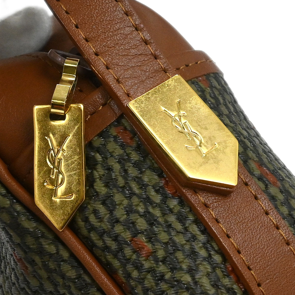 Yves Saint Laurent Dark Green Shoulder Bag