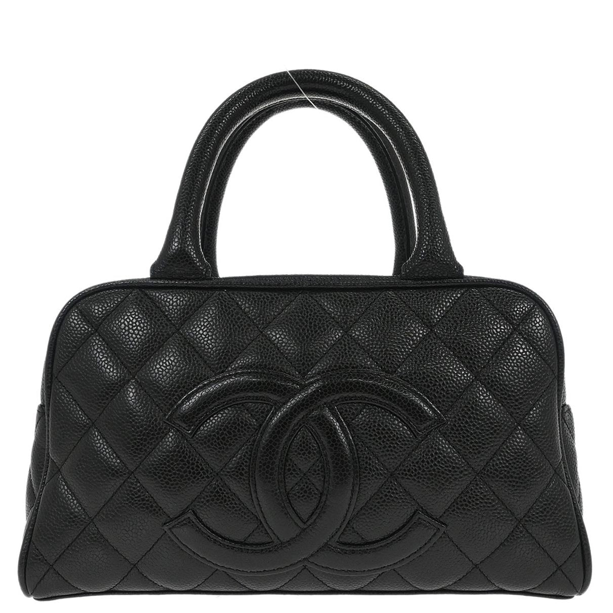 Chanel 2005-2006 Black Caviar Skin Bowling Bag 27