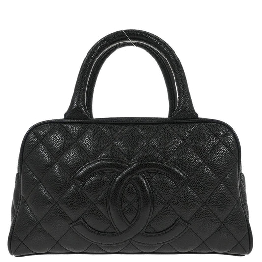 Chanel 2005-2006 Black Caviar Skin Bowling Bag 27