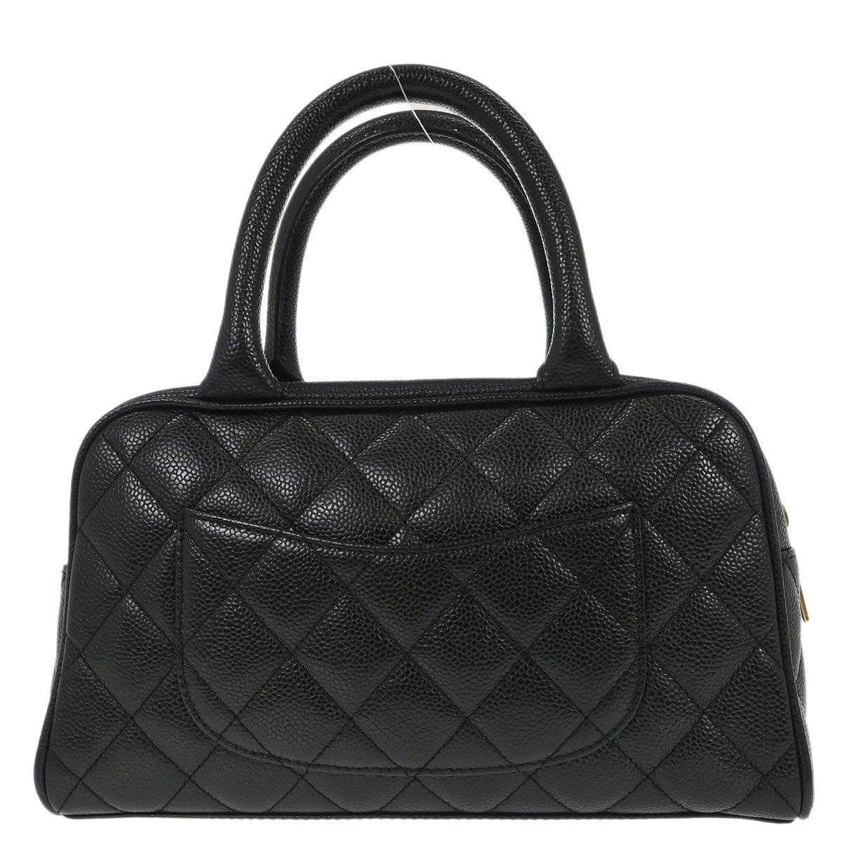 Chanel 2005-2006 Black Caviar Skin Bowling Bag 27