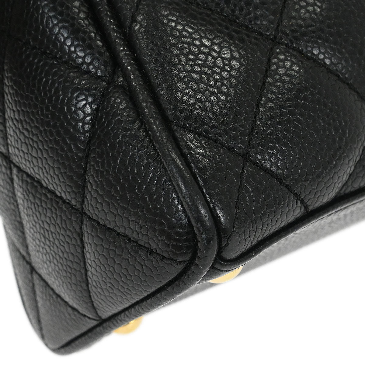 Chanel 2005-2006 Black Caviar Skin Bowling Bag 27