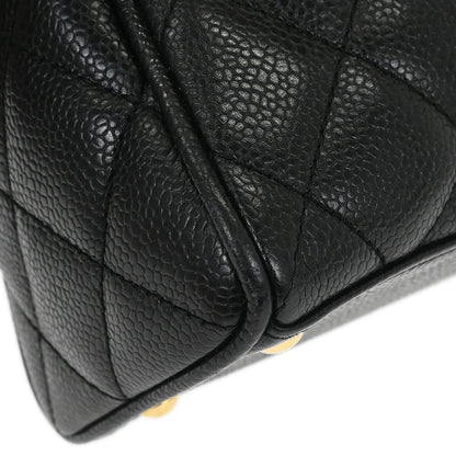 Chanel 2005-2006 Black Caviar Skin Bowling Bag 27