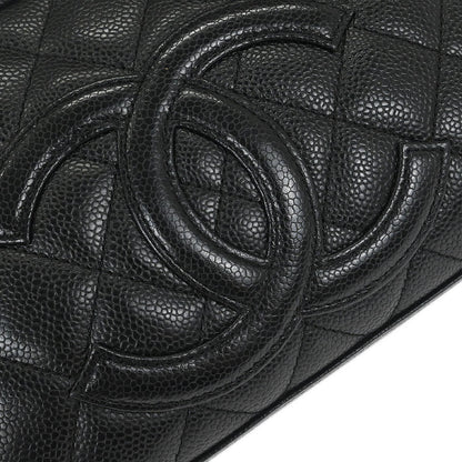 Chanel 2005-2006 Black Caviar Skin Bowling Bag 27