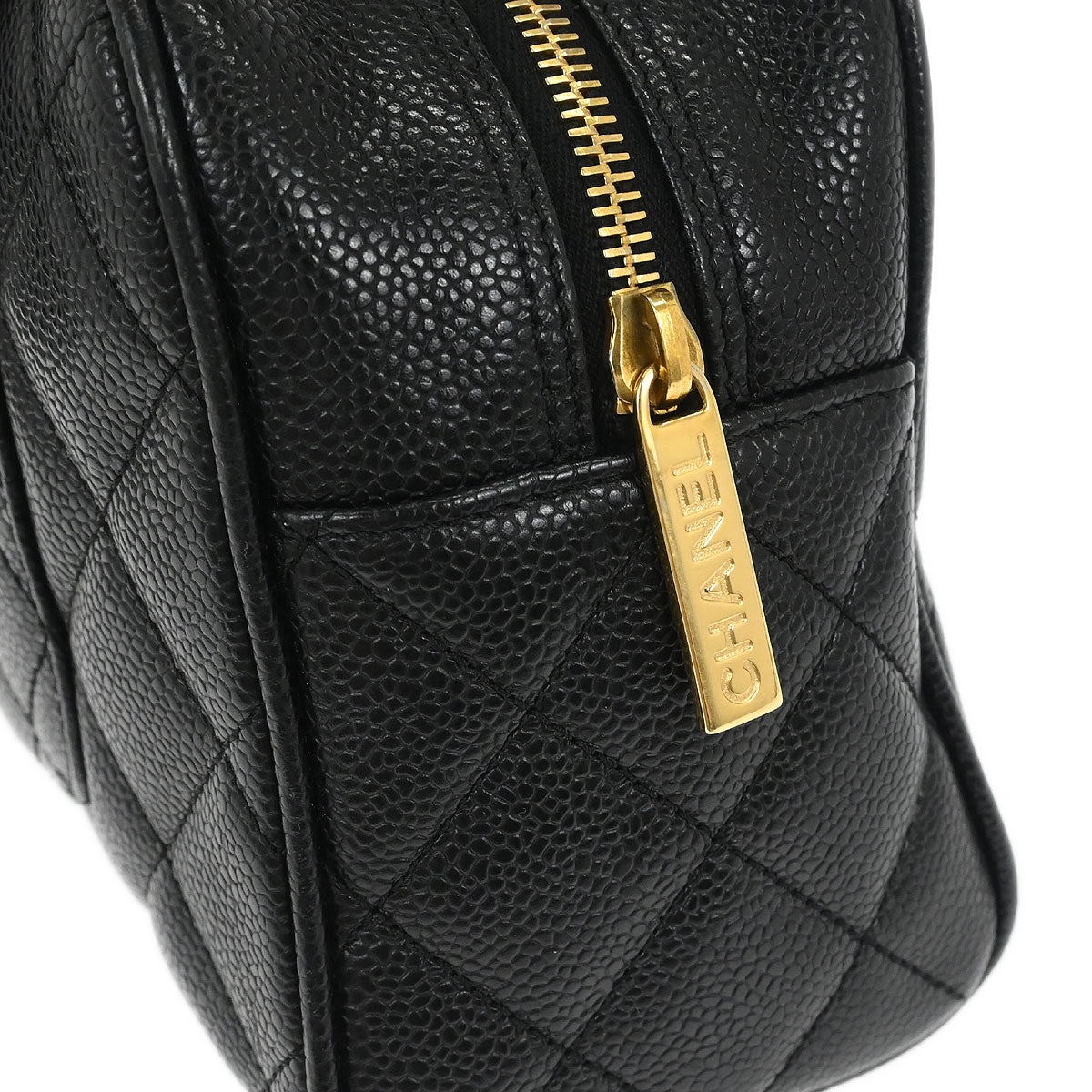 Chanel 2005-2006 Black Caviar Skin Bowling Bag 27
