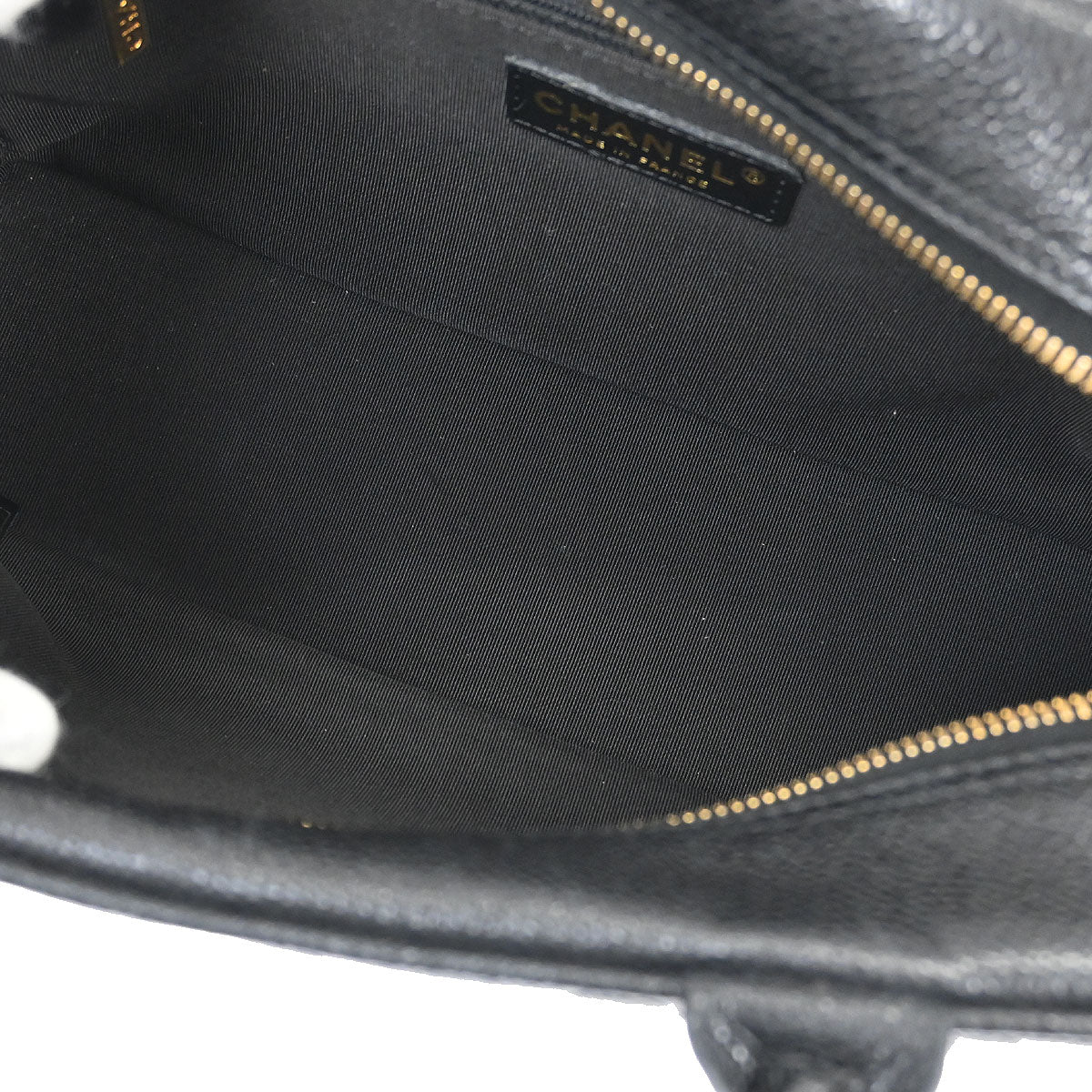 Chanel 2005-2006 Black Caviar Skin Bowling Bag 27