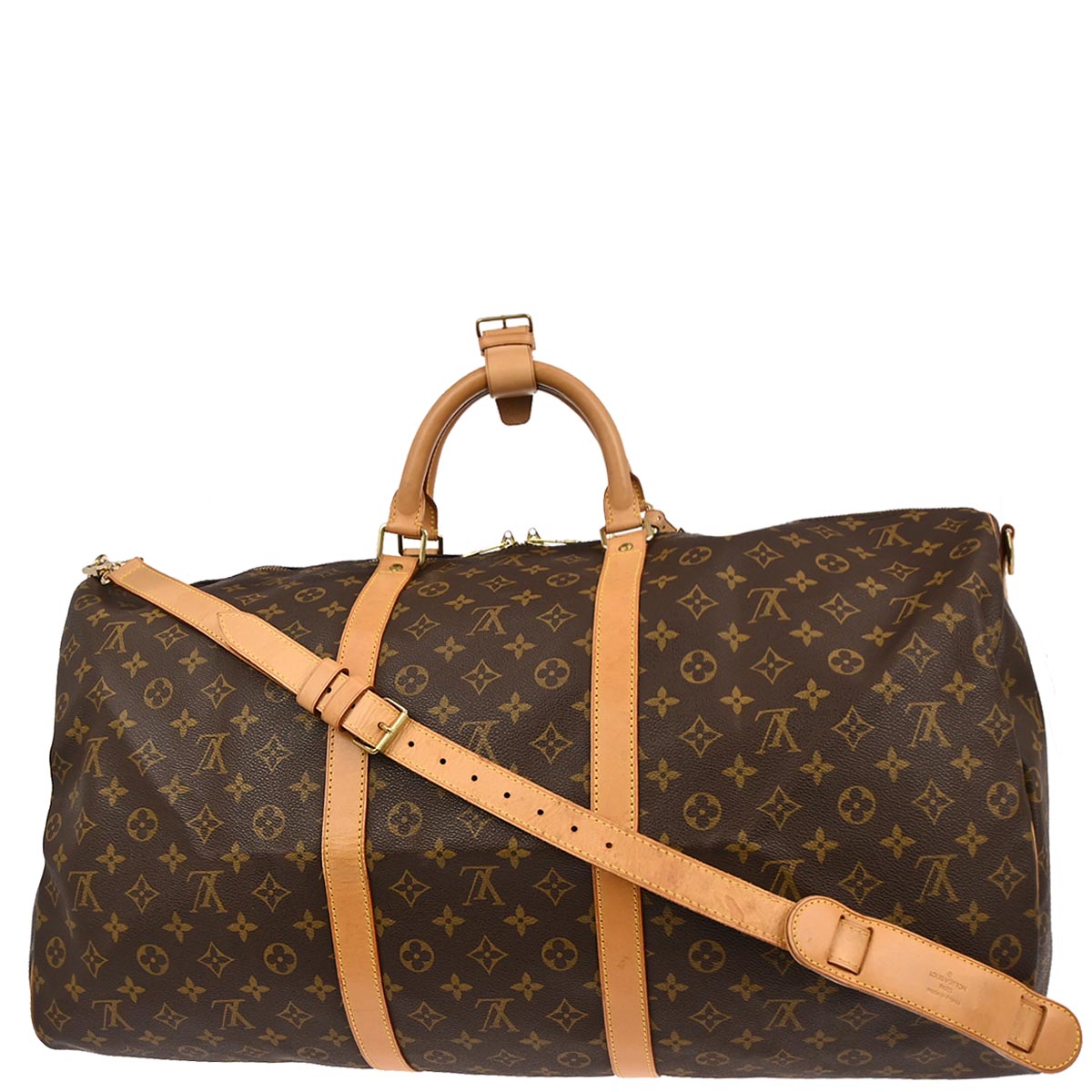 Louis Vuitton 2000 Monogram Keepall Bandouliere 60 Duffle Bag M41412