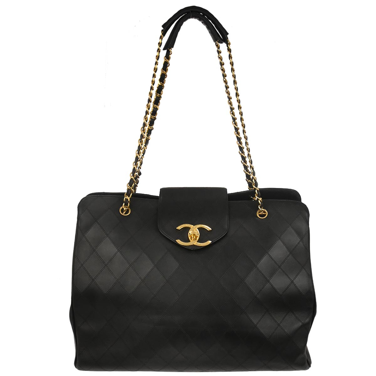 Chanel Black Lambskin Bicolore Supermodel Shoulder Bag