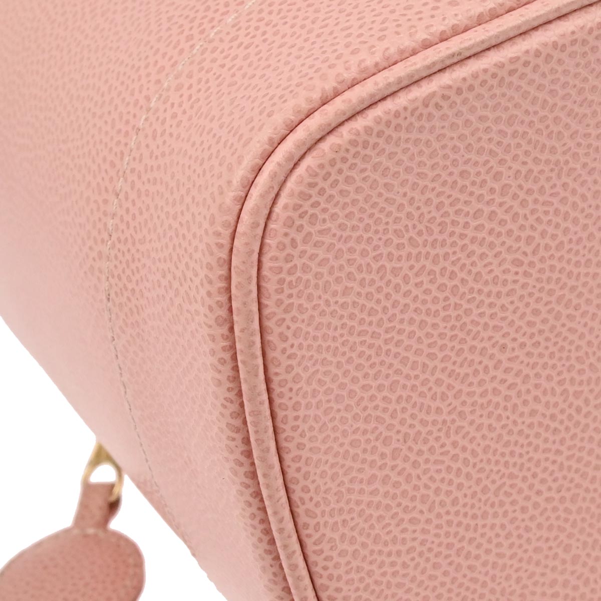 Chanel 2003-2004 Pink Caviar Skin Timeless Vanity Handbag