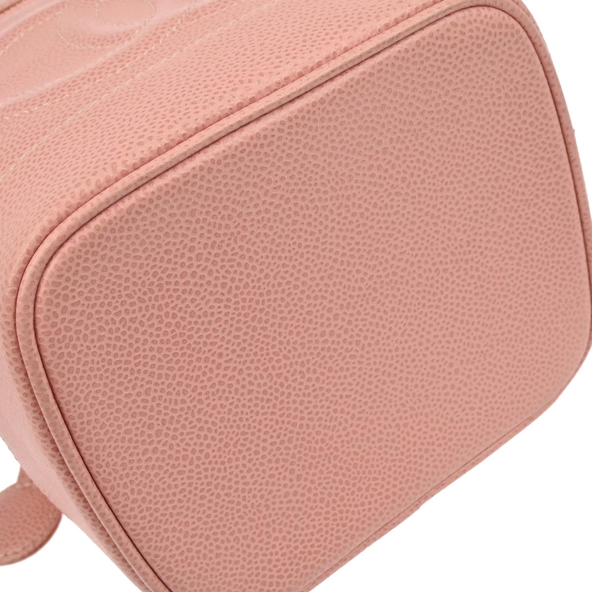 Chanel 2003-2004 Pink Caviar Skin Timeless Vanity Handbag