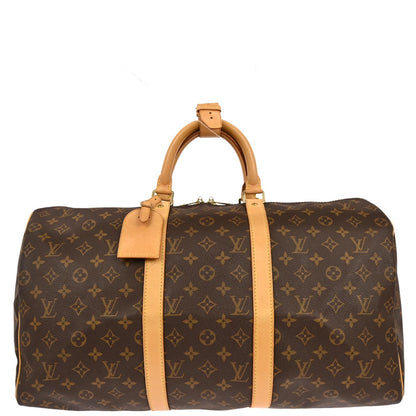 Louis Vuitton Monogram Keepall 50 Duffle Travel Handbag M41426