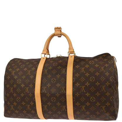 Louis Vuitton Monogram Keepall 50 Duffle Travel Handbag M41426