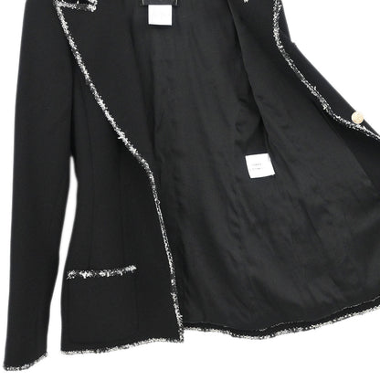 Chanel 2005 Single Breasted Emblem Jacket Black #36
