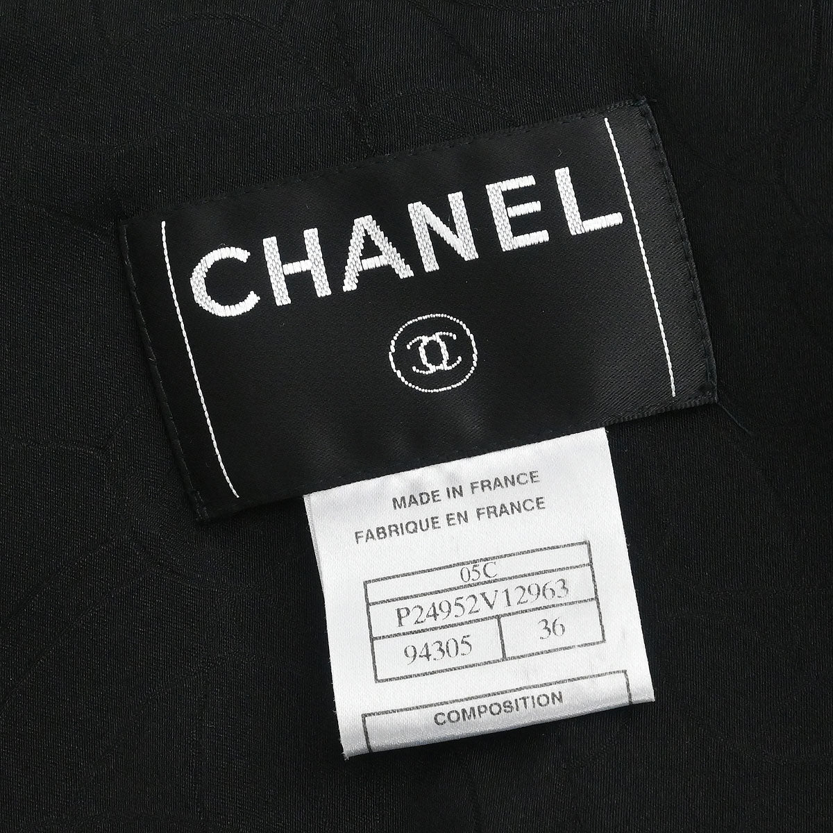 Chanel 2005 Single Breasted Emblem Jacket Black #36