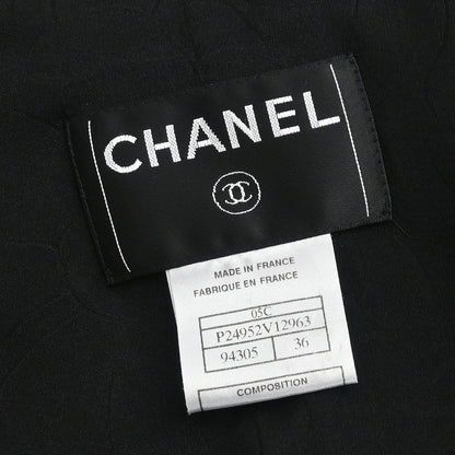 Chanel 2005 Single Breasted Emblem Jacket Black #36