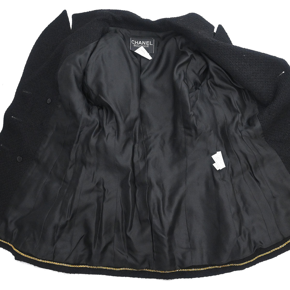 Chanel 1995 Setup Suit Jacket Skirt Black  #36