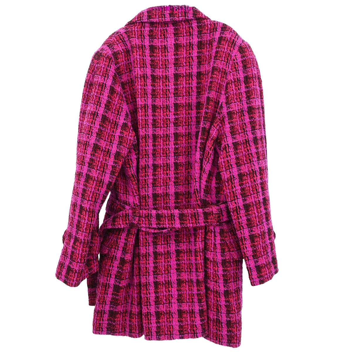 Chanel 1995 Single Breasted Jacket Tweed Pink #40