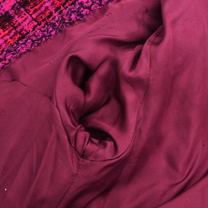 Chanel 1995 Single Breasted Jacket Tweed Pink #40
