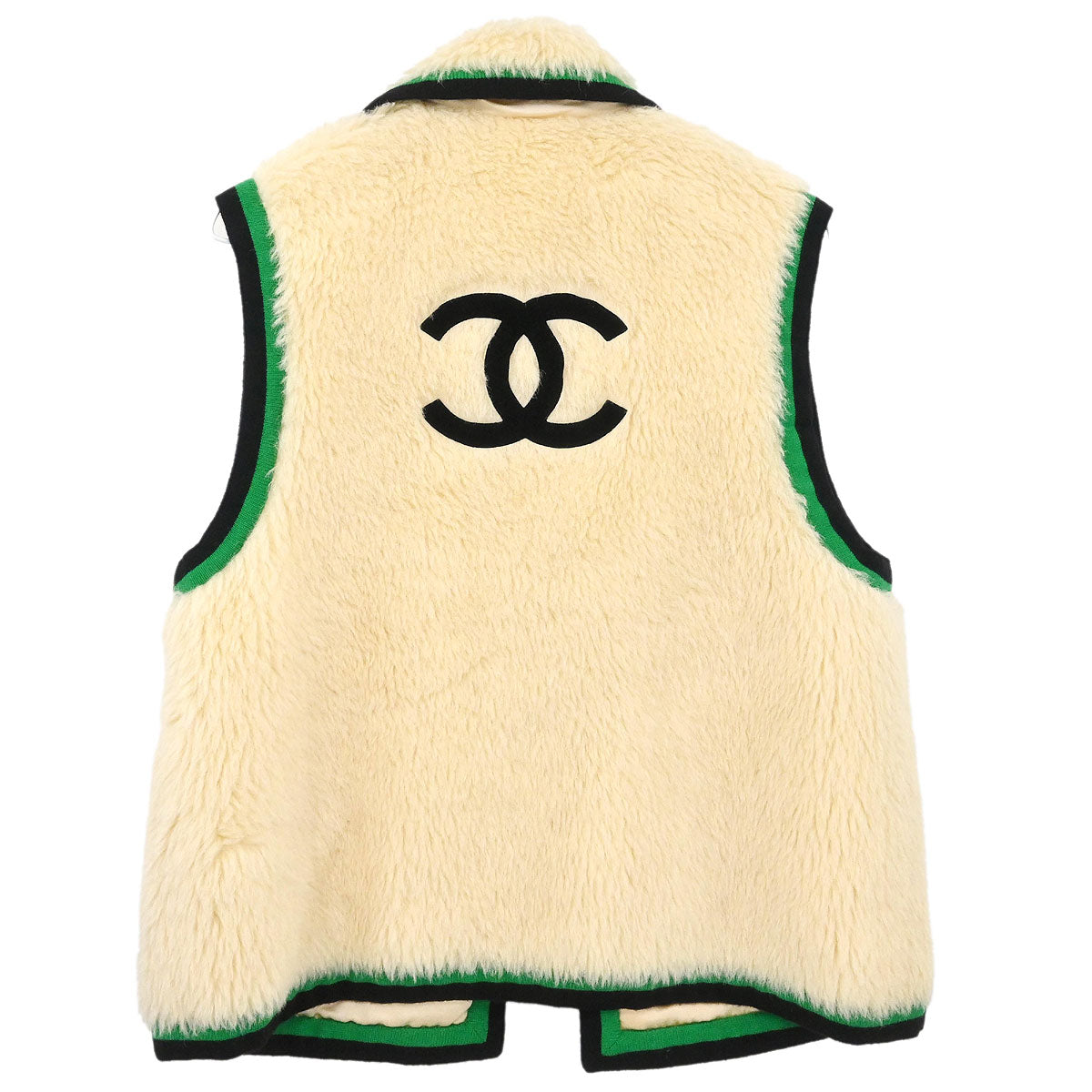 Chanel 1994 Sleeveless Vest Jacket White #40